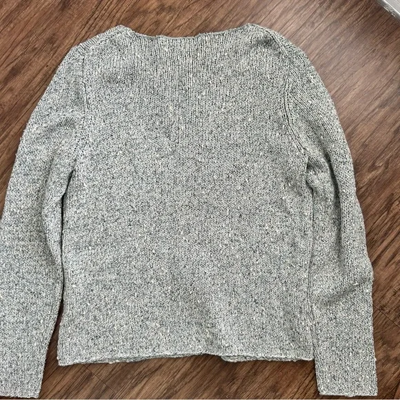 Eileen Fisher Silk Sweater- Size Medium Petite Gray/ Blue Tones- - Picture 4 of 7